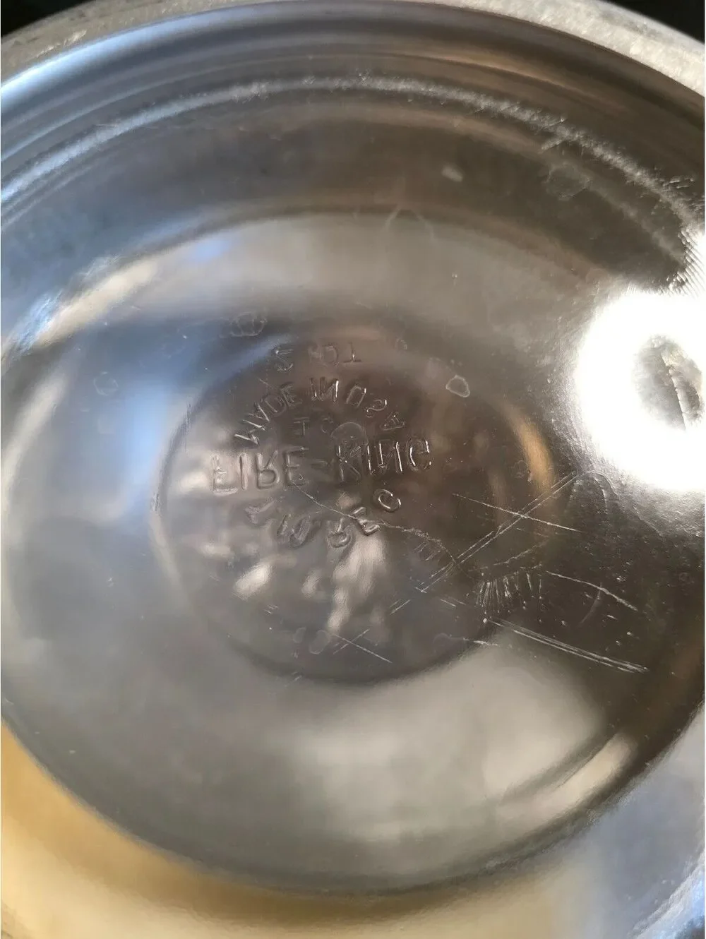 Vintage Forman 4 Ware Aluminum Covered Casserole Glass Insert Sailing Ships